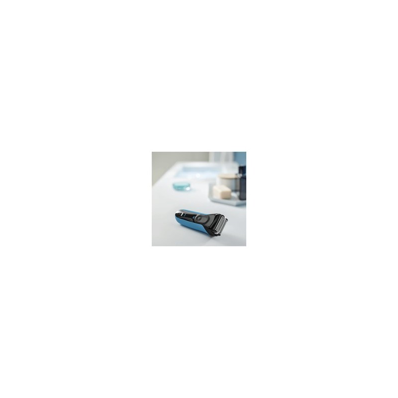 Braun Series 3 3040s Barbermaskine Sort Blå Braun Series 3 3040s Barbermaskine Sort Blå